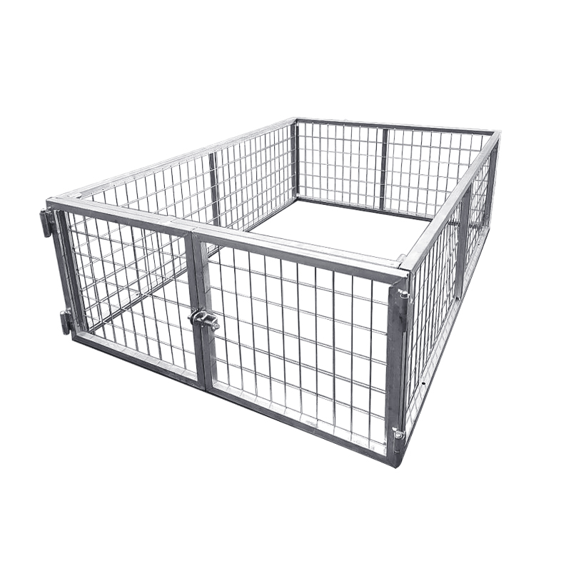Trailer Cage Double Door Galvanised